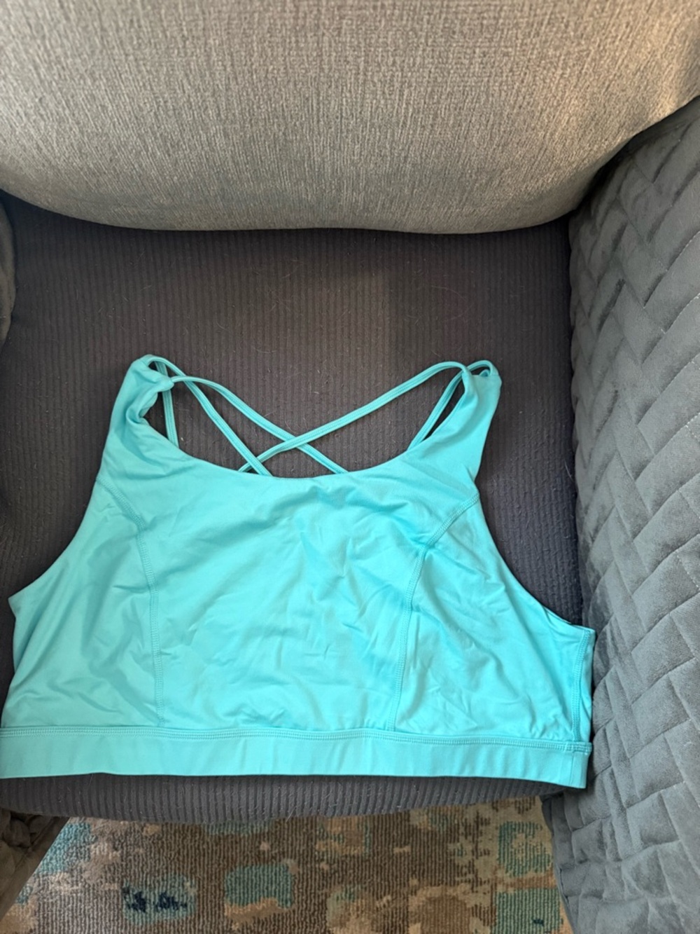 torrid Aqua Crossback Sports Bra